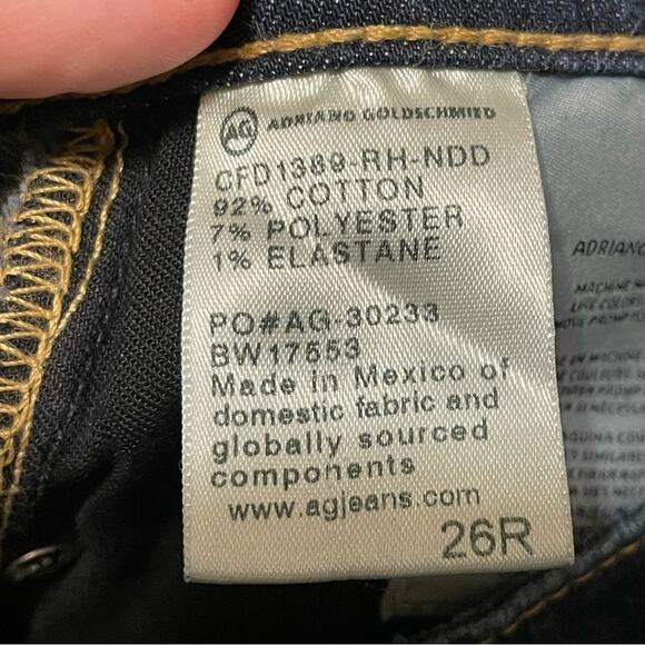 Adriano Goldschmied Distressed Dark Wash The Legging Ankle Jeans - Picture 9 of 10